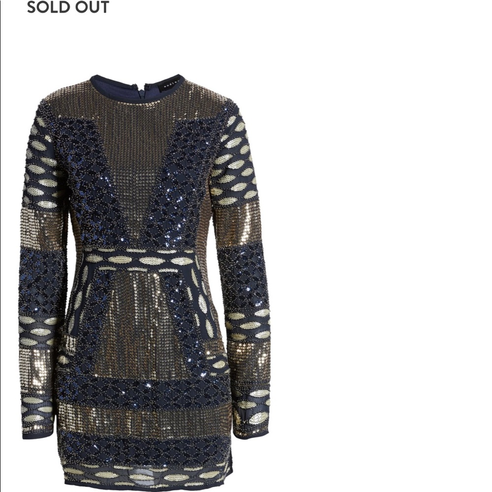 Endless Rose cocktail sequined mini dress